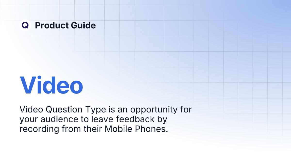 Video | Product Guide
